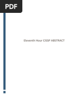 Eleventh H Cissp Abstract