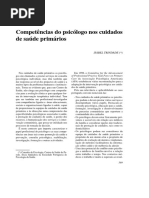 Competências Do Psicólogo Nos Cuidados de Saúde Primários: Isabel Trindade ( )