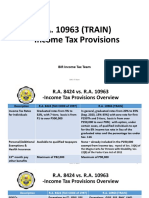 R.A. 10963 (TRAIN) - Income Tax Provisions