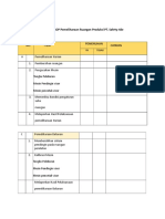 Checklist SOP PT. Safety Ride