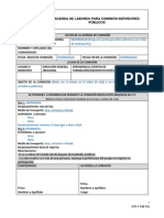 NUEVO GTH - F - 188 V01 Formato Agenda de Labores para Servidores Públicos en Comisión