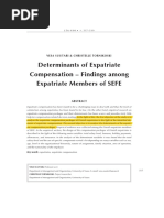 Determinants of Expatriate Compensation Findings A PDF