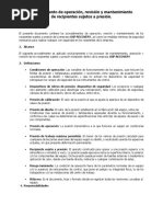 Procedimientos Operacion Revision y Mantenimiento