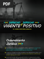 Derecho Vigente y Positivo