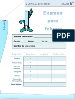 Examen Oficial de 6to Grado