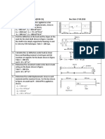 Assignment #02 Finite Element Mehod 1 Semester Design Dynamics (2018-19) - Due Date 17.09.2018