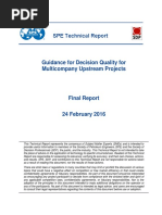 SPE Technical Report Guidance For Decision Quality For Multicompany Upstream PDF