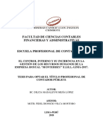 Control Interno y Su Incidencia en La Gestión de Los Recursos Humanos de La Empresa Hostal "Monterrey" E.i.r.l.-Lima-2017 PDF