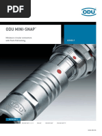 Odu Mini-Snap: Miniature Circular Connectors With Push-Pull Locking