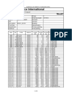 Bocad Service International: Marks List Tb-List