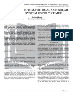 A Study On Automatic Dual Axis Solar Tracker System Using 555 Timer