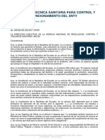 RESOLUCION ARCSA DE 003 2017 CFMR - NTS para El Sistema Nacional de Tecnovigilancia PDF