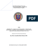 Ing. María Armandina Rodarte Ramón, MBA: Propuesta de Tesis Doctoral Presentada Por