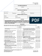 Hayward Gordon ULC: Start-Up Checklist Page 1 of 2