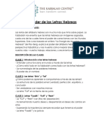 El Poder de Las Letras Hebreas Syllabus PDF