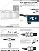 Installation Instructions For CMP Cable Gland Types CW & CX