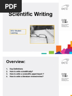 Scientific Writing Style