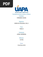 Tarea Ii. Procesal Civil Ii, Uapa