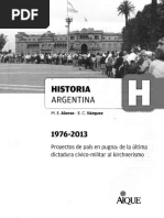 M E Alonso E C Vazquez Historia Argentina 1976 2013 Ed PDF