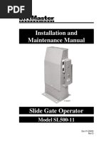 Installation and Maintenance Manual: Model SL500-11