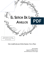 Suite - El Señor de Los Anillos SATB.