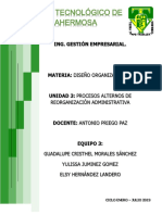 Diseño Organizacional Unidad 3