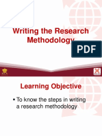 Writing The Research Methodology