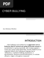 Cyber Bullying: Ayo, Bantayan, Mendoza