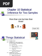 Chapter 10 Statistical Inference For Two Samples: More Than One But Less Than Three!