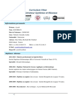 Exemple CV Admin Réseau PDF