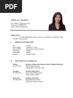 Princess Cruise Ship - Curriculum Vitae