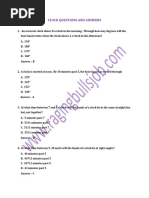 Clock Questions and Answers PDF