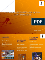 Les Filieres Energetiques Metabolisme PDF