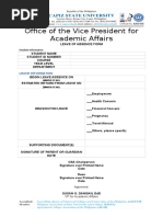 Office of The Vice President For Academic Affairs: Leave Information