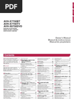 Operating Manual Avh-X7750tv PDF