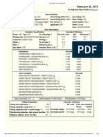 1000 KVA DG Generator Parameters