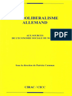 Commun, P (Ed.) - L'ordolibéralisme Allemand - Aux Sources de L'économie Sociale de Marché PDF