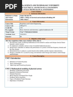 Course Outline For Regulation