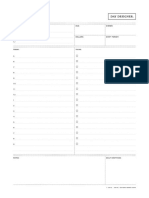 Daily Planning Page - Copyright Day Designer PDF