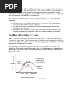 Working of Lightning Arrester