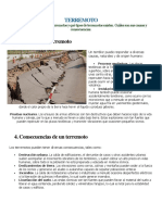 Causas y Consecuenias de Un Terremoto, Tsunami, Erupcion, Inundacion