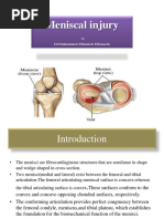 Meniscal Injury: DR - Mohammed Elbasheir Elhussein