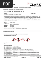 Hydrogen Peroxide: Safety Data Sheet