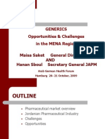 Generics Opportunities & Challenges in The MENA Region