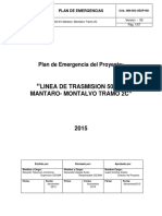 PLAN DE EMERGENCIA LT 500 KV Mantaro - Montalvo