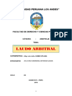 Monografía - Laudo Arbitral