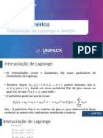 Aula 09 - Interpolação de Lagrange e Newton