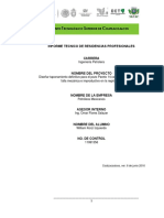 Informe Tecnico de Residencia Profesional PDF