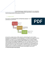 Perl Learning Material I