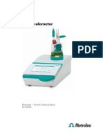 89178002EN Manual - Short Instructions 917 Coulometer